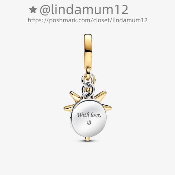 Pandora Engravable North Star Lab-grown Diamond Dangle Charm - Picture 2 of 7